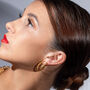 Medium Hula Hoop Earrings In 18ct Gold Vermeil, thumbnail 3 of 6