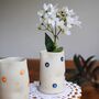 White Jug Vase With Dimples And Dots, thumbnail 1 of 6