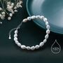 Sterling Silver Baroque Pearl Bracelet, thumbnail 2 of 10