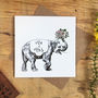 Elephant Mr And Mrs Wedding Card, thumbnail 1 of 2