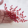 Vibrant Red Hair Comb, thumbnail 3 of 6