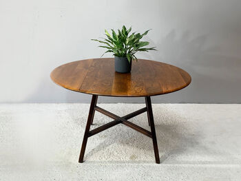 Ercol 1950’s Mid Century Old Colonial Drop Leaf Table, 2 of 8