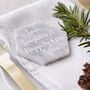 Marble Personalised Hexagon Place Setting, thumbnail 1 of 5