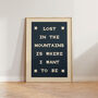 Lost In The Mountains Retro Wall Art Print, thumbnail 2 of 11