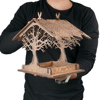 Personalised Wooden Bird House, 2 of 10