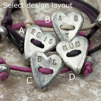 Personalised Heart Friendship Bracelet, 3 of 5