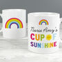Personalised Cup Of Sunshine Rainbow Ceramic Mug, thumbnail 2 of 5