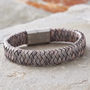 Men's Personalised Message Leather Bracelet, thumbnail 5 of 12