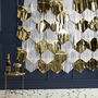 Gold Foiled And White Tassel Backdrop Decoration, thumbnail 1 of 3