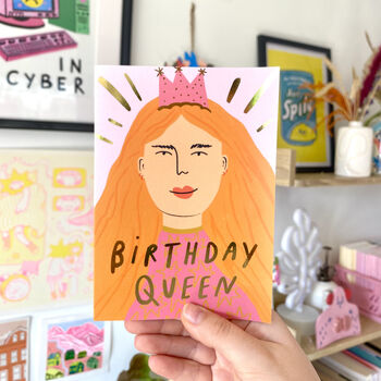 Birthday Queen Greeting Card, 2 of 3