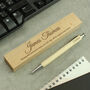 Thank You Gifts Personalised Wooden Pen And Box Set, thumbnail 4 of 8