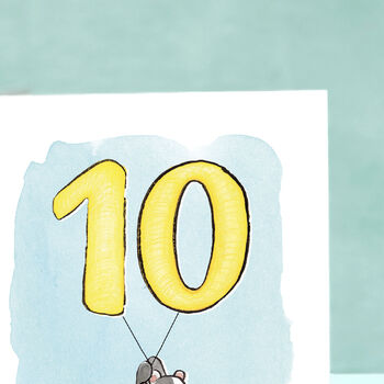 Badger 10th Birthday Card, 7 of 8