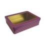 Moroccan Gift Tin Box With Window Lid Plum, thumbnail 1 of 2