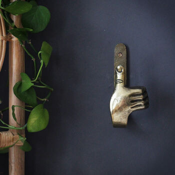 Thumbs Up Wall Hook Gold, 3 of 3
