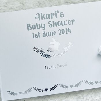 Personalised Baby Guest Book | Baby Shower Guest Book |, 8 of 8