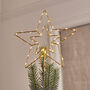 Gold Star LED Christmas Tree Topper, thumbnail 1 of 1