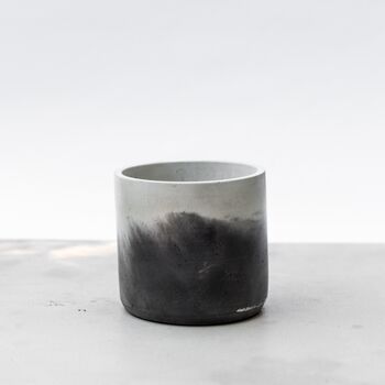 Handmade Eco Plant Pot | Black And Off White, 5 of 5