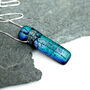 Blue Green Colour Changing Glass Necklace Sterling Silver, thumbnail 6 of 10