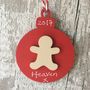 Personalised Christmas Gingerbread Bauble, thumbnail 1 of 5