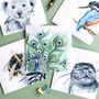 Pack Of Inky Blue Blank Greeting Cards, thumbnail 8 of 8