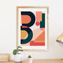 Personalised Abstract Initial Letter Print, thumbnail 2 of 8