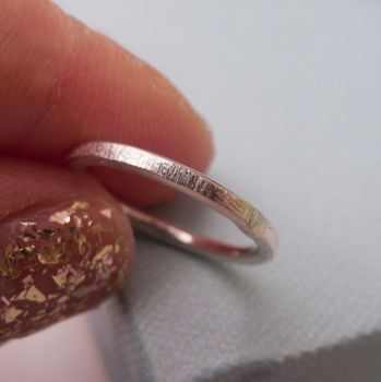 Sterling Silver Texture Ring, 6 of 8