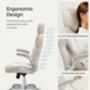 Ergonomic Office Chair With Adjustable Features, thumbnail 6 of 10