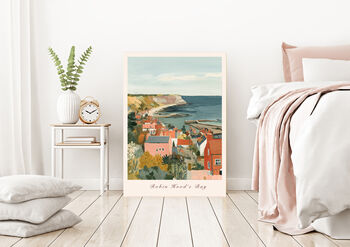 Robin Hood's Bay Coastal Landscape Art Print, 5 of 5