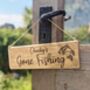 Gone Fishing Wooden Sign, thumbnail 2 of 3