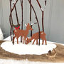 Christmas Deer In Woodland, thumbnail 4 of 4