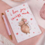 Cute 'I Love You This Much' Card For Husband Or Wife, thumbnail 2 of 2