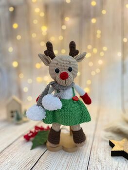 Christmas Gift, Santa`s Reindeer Toy, Rudolph, 3 of 8