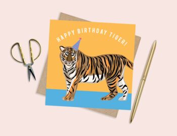 Happy Birthday Tiger Card, 2 of 2