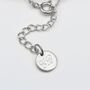 Personalised Silver Chain And Freshwater Pearl Bracelet, thumbnail 3 of 4