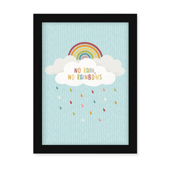 No Rain, No Rainbows Framed Print, 5 of 6
