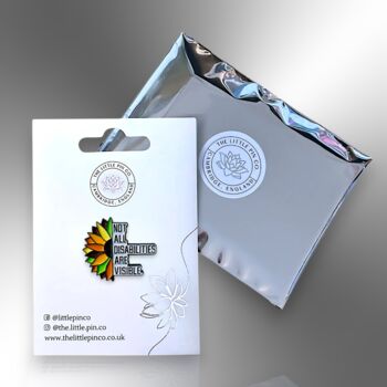 Not All Disabilities Are Visible Enamel Pin Badge, 6 of 9