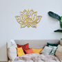 Spiritual Lotus And Eye Wooden Wall Art Serene Decor, thumbnail 5 of 9