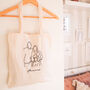 Personalised Photo Embroidered Tote Bag, thumbnail 1 of 2