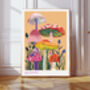 Forest Mushroom Art Print, thumbnail 1 of 4