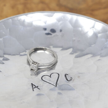 Personalised Engagement Gift, Handmade Aluminium Dish, 4 of 10