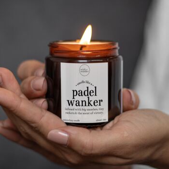 Padel Wanker Candle, Funny Padel Player Gifts, 3 of 12