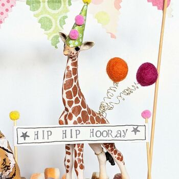 Personalised Party Animal Safari Cake Toppers, 5 of 6