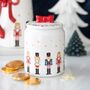 Nutcracker Storage Jar With Bow, thumbnail 1 of 2