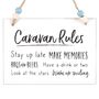 Caravan Rules Hanging Sign, thumbnail 3 of 3