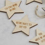 I Love You Because Personalised Star Tokens For Him, thumbnail 3 of 6