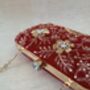 Indian Red Rectangular Clutch Bag, thumbnail 9 of 10