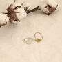 Birth Flower Signet Ring, thumbnail 3 of 4