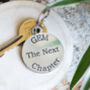Retirement Gift Keyring Personalised Next Chapter, thumbnail 1 of 9