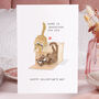 Cute Cat 'Home Is Where You Are' Valentine Card, thumbnail 5 of 5