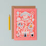 Circus Birthday Card With Stickers, thumbnail 1 of 4